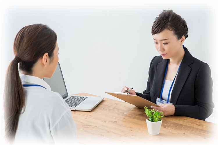 エージェントが二人三脚でフォロー